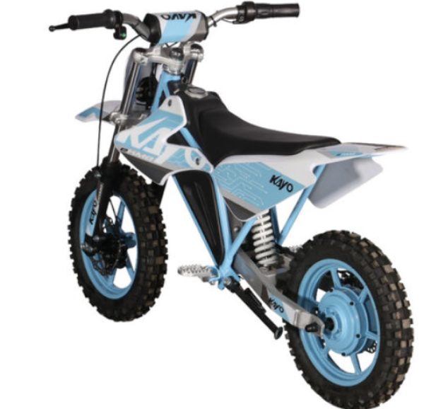 Kayo Dirtbike Elektro KMB Lithium 48 V / 7,8 Ah Kindermotocross Narbenmotor Lithium Power Modell Captain Amerika verfügbar